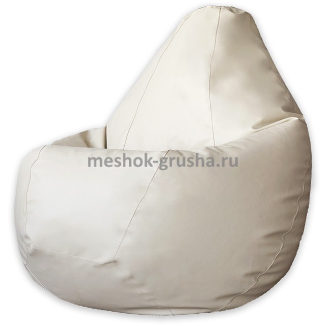 Кресло Мешок Груша Светло-Бежевая ЭкоКожа (XL, Классический)